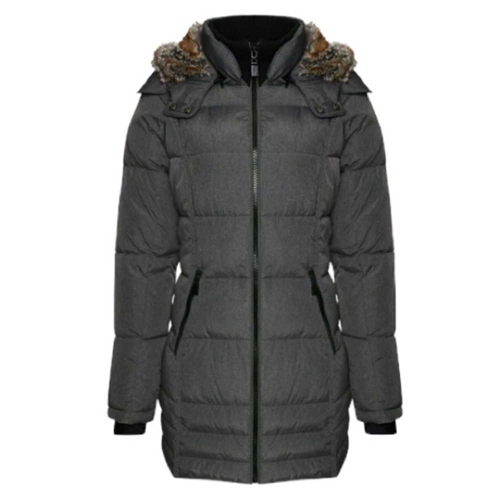 HFX - Insulated Puffer Jacket | Winter Jacket | Faux Fur hooded